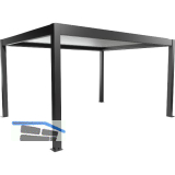 BIOHORT Pergola Gr. 4,5 x 3,5 dunkelgrau/silber