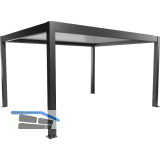 BIOHORT Pergola Gr. 4,5 x 3,5 dunkelgrau/wei�