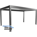 BIOHORT Pergola Gr. 5 x 3 quarzgrau/silber