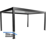 BIOHORT Pergola Gr. 5 x 3,5 dunkelgrau/wei�