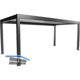 BIOHORT Pergola Gr. 6 x 3 dunkelgrau/wei�