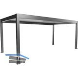 BIOHORT Pergola Gr. 6 x 3 quarzgrau/wei�