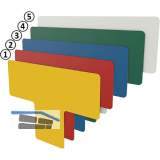 FATH Bodenmarkierung T-Form gelb 50mm