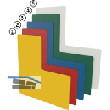 FATH Bodenmarkierung L-Form blau 50mm