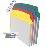 FATH Selbstklebende Sichttasche DIN A5 quer gr�n 230 x 205mm