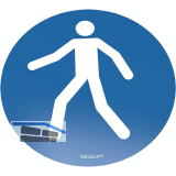 FATH Bodenschild Fu�g�ngerweg benutzen 450mm