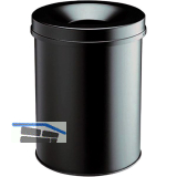 Sicherheits-Papierkorb schwarz