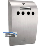 TKG Wandascher Wave Edelstahl