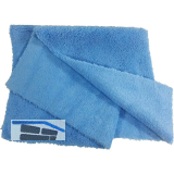 Microfasertuch Hochfloor mit nahtlosem Rand f�r Hochglanz 40 x 40 cm Farbe blau