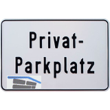 Parkplatzschild Privat-Parkplatz 300 x 200 mm