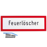 Hinweisschild Feuerl�scher Schriftzug 297 x 105 mm