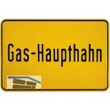 Hinweisschild Gas-Haupthahn 300 x 200 mm