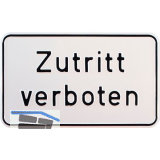 Hinweisschild Zutritt verboten 250 x 150 mm
