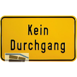 Hinweisschild Kein Durchgang 250 x 150 mm