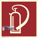 Hinweisschild Feuerl�scher Symbol 200 x 200 mm