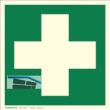 Hinweisschild Erste-Hilfe-Symbol 200 x 200 mm
