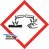 Gefahrensymbol Aufkleber �tzwirkung - 15 St�ck