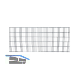 H+S Doppelstabmatte leicht RAL7016 grau L�nge 2,51 m H�he 1,63 m