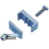 H+S Schr�gklemmset UNI schr�ger Zaunverlauf Inhalt 3 St�ck