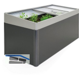 BIOHORT Fr�hbeetaufsatz HochBeet 2 x 1 quarzgrau-metallic
