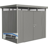 BIOHORT Ger�tehaus HighLine H2 quarzgrau-metallic Doppelt�r