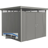 BIOHORT Ger�tehaus HighLine H4 quarzgrau-metallic Doppelt�r