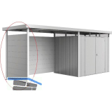 BIOHORT Seitendach-Seitenwand HighLine H2 silber-metallic