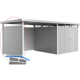 BIOHORT Seitendach-Seitenwand HighLine H4 silber-metallic