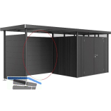 BIOHORT Seitendach-R�ckwand HighLine H2, H3, H4, H5 dunkelgrau-metallic