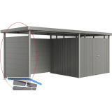 BIOHORT Seitendach-Seitenwand HighLine H3 quarzgrau-metallic