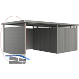 BIOHORT Seitendach-Seitenwand HighLine H5 quarzgrau-metallic