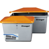 Streugutbeh�lter ohne Entnahme ohne Staplertasche 550 Liter grau/orange