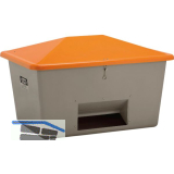 Streugutbeh�lter mit Entnahme ohne Staplertasche 1100 Liter grau/orange