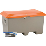 Streugutbeh�lter Plus3 ohne Entnahme m. Staplertasche 400 Liter grau/orange