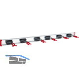 BRUNS Alu-Ger�tehalterschiene mit 6 Haltern L�nge 1000 mm