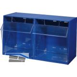ALLIT Klappsch�tten-Magazin Gr. 2 blau 600 x 310 x 350 mm