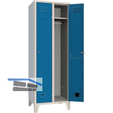 Garderobenschrank Abteilanzahl 2 RAL7035/5010