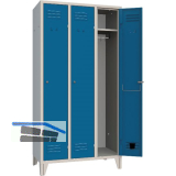 Garderobenschrank Abteilanzahl 3 RAL7035/5010