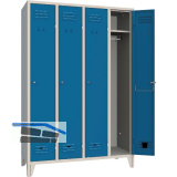 Garderobenschrank Abteilanzahl 4 RAL7035/5010