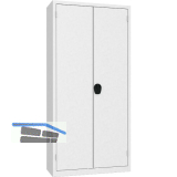 Fl�gelt�rschrank 1950x930x400 mm RAL 7035 lichtgrau