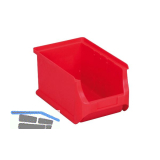 ALLIT Sichtlagerkasten Gr��e 3 Farbe rot 235 x 150 x 125 mm