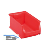 ALLIT Sichtlagerkasten Gr��e 4 Farbe rot 355 x 205 x 150 mm