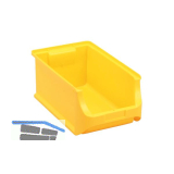 ALLIT Sichtlagerkasten Gr��e 4 Farbe gelb 355 x 205 x 150 mm