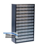 RAACO Schubladenmagazin 1260-00 mit 60 Schubladen 552 x 306 x 150 mm