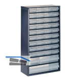 RAACO Schubladenmagazin 1240-123 mit 40 Schubladen 552 x 306 x 150 mm
