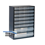 RAACO Schubladenmagazin 928-123 mit 28 Schubladen 417 x 306 x 150 mm