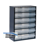 RAACO Schubladenmagazin 918-02 mit 18 Schubladen 417 x 306 x 150 mm