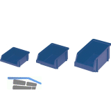 RAACO Sichtlagerkasten 4-280 blau 228 x 125 x 101 mm