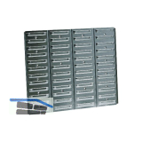 RAACO Wandpaneel BWP 520 x 440 mm mit 48 Schlitzen