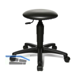 TOPSTAR Drehstuhl Tec60 Kunstleder Rollen